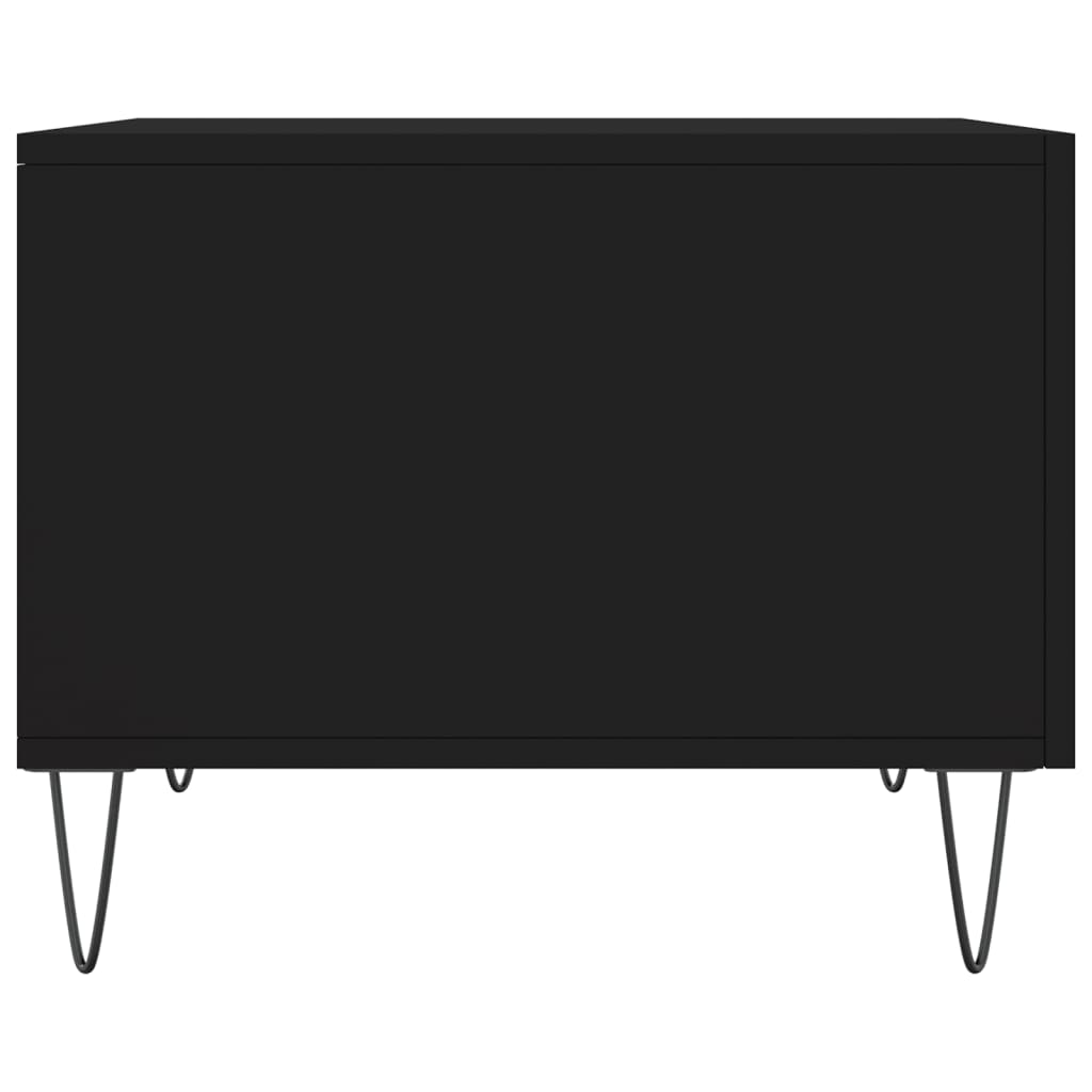 Stolić za kavu crni 50 x 50 x 40 cm od konstruiranog drva