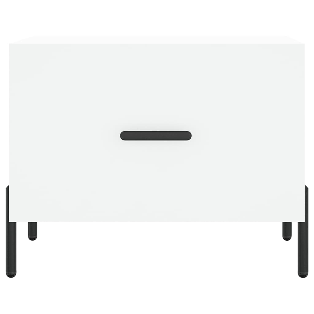 Stolići za kavu 2 kom bijeli 50x50x40 cm od konstruiranog drva