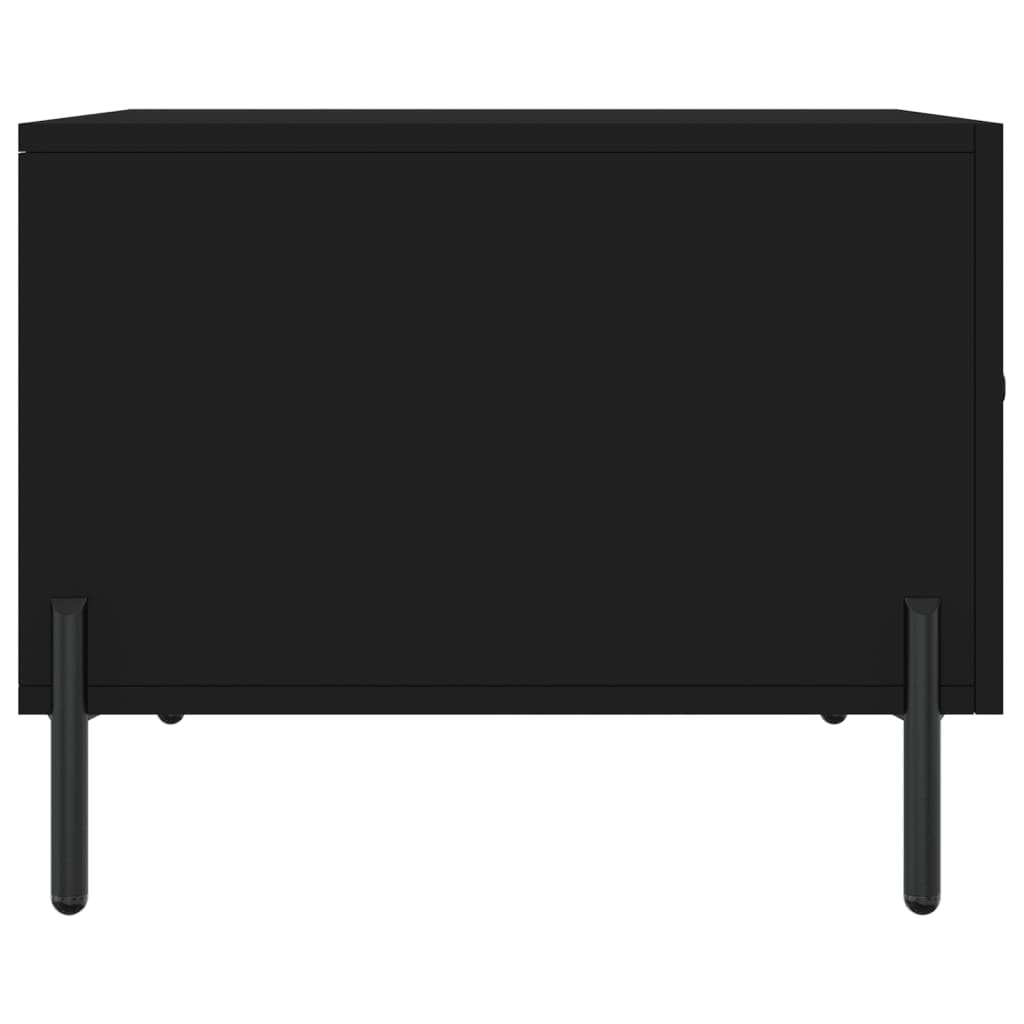Stolić za kavu crni 50 x 50 x 40 cm od konstruiranog drva