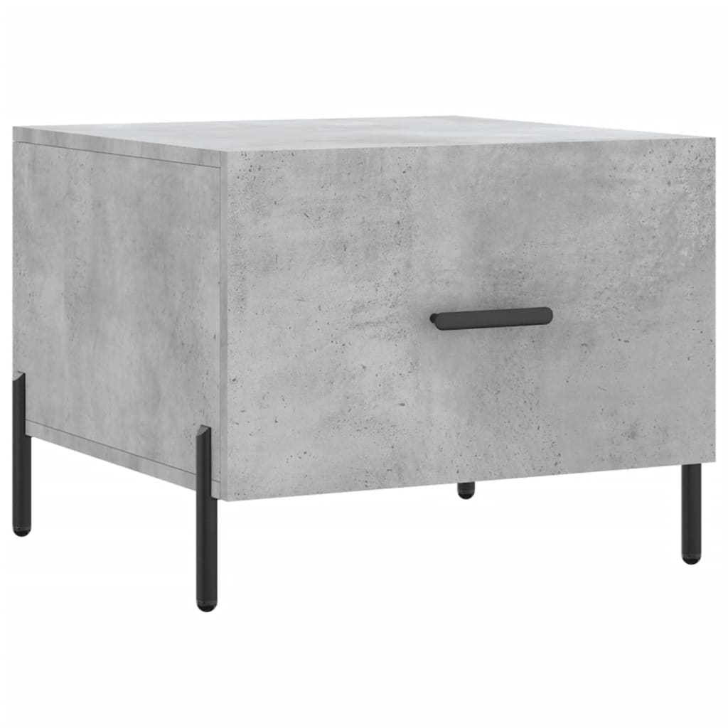 Stolići za kavu 2 kom Siva betona 50x50x40 cm konstruirano drvo