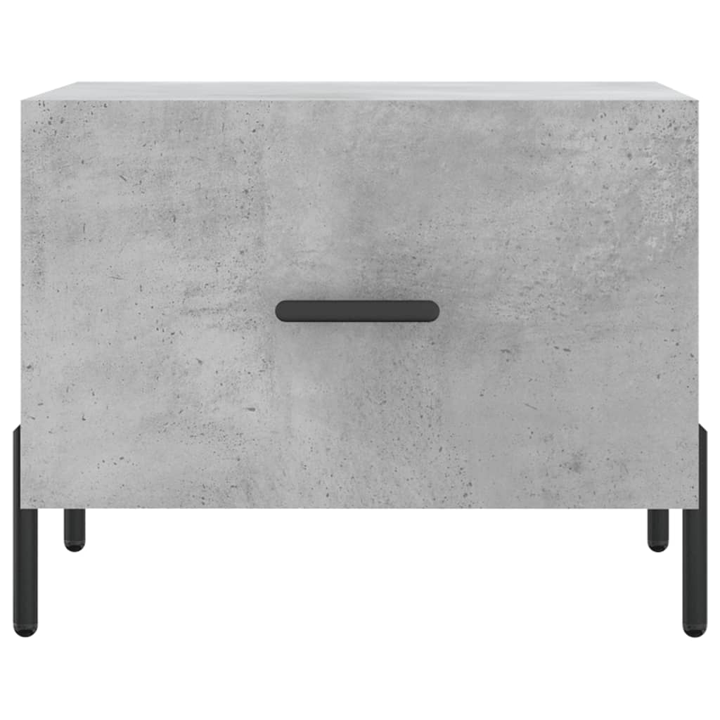 Stolići za kavu 2 kom Siva betona 50x50x40 cm konstruirano drvo