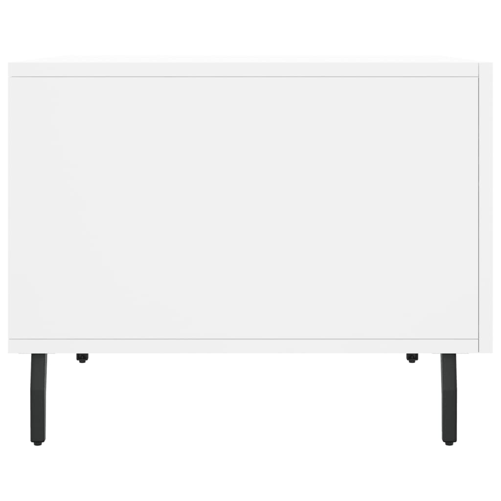 Stolić za kavu bijeli 50 x 50 x 40 cm od konstruiranog drva