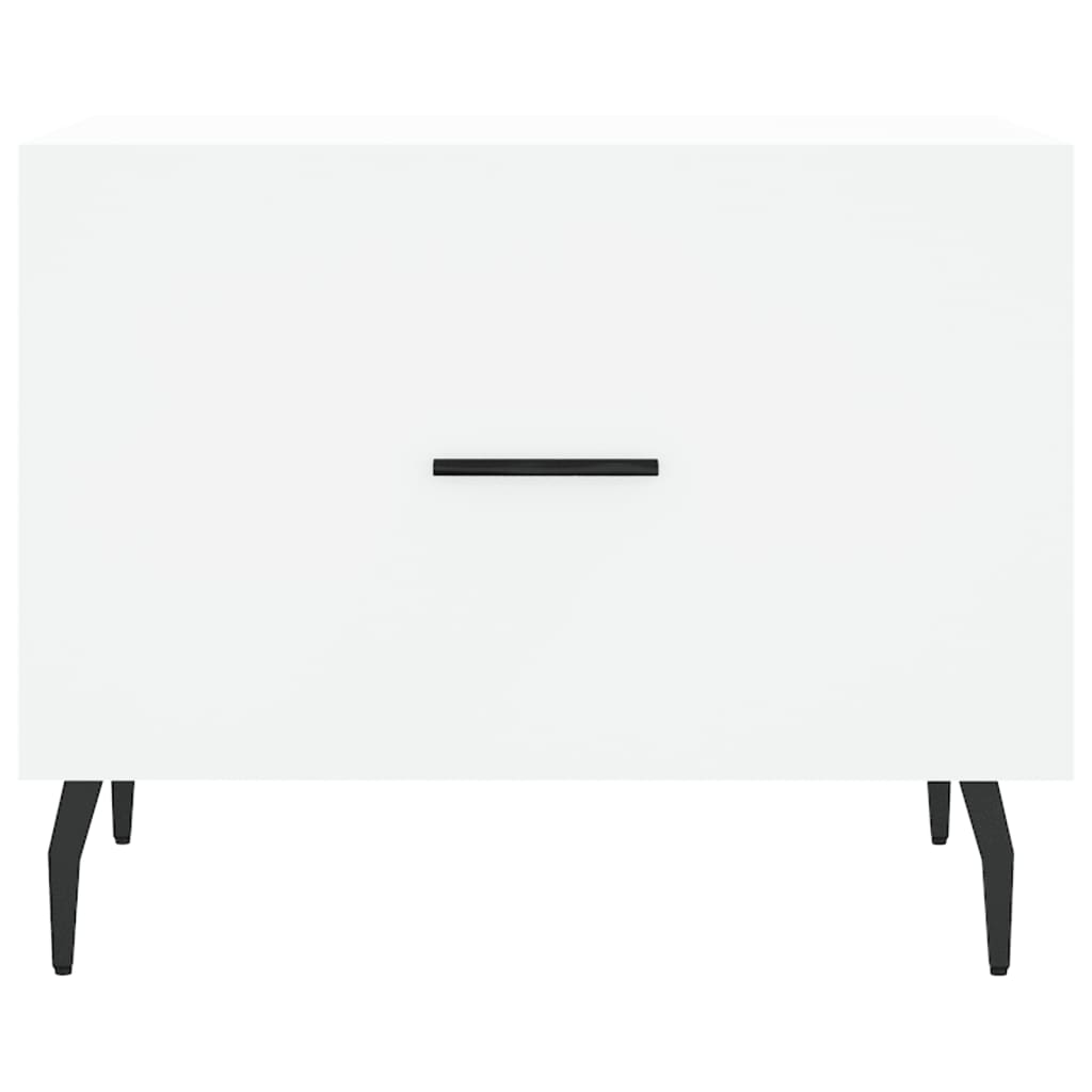 Stolići za kavu 2 kom bijeli 50x50x40 cm od konstruiranog drva