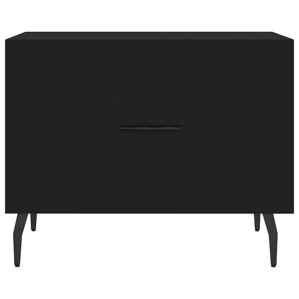 Stolić za kavu crni 50 x 50 x 40 cm od konstruiranog drva