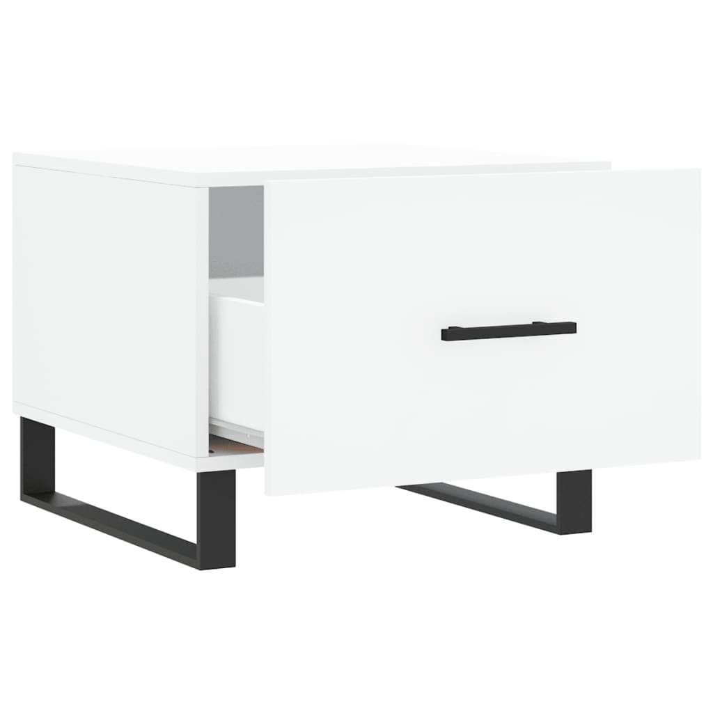 Stolići za kavu 2 kom bijeli 50x50x40 cm od konstruiranog drva