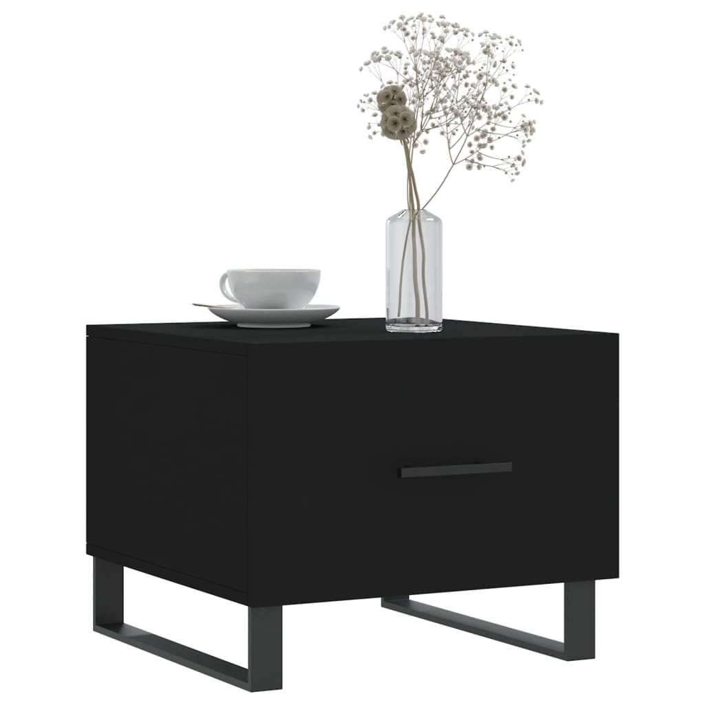 Stolići za kavu 2 kom crni 50x50x40 cm od konstruiranog drva