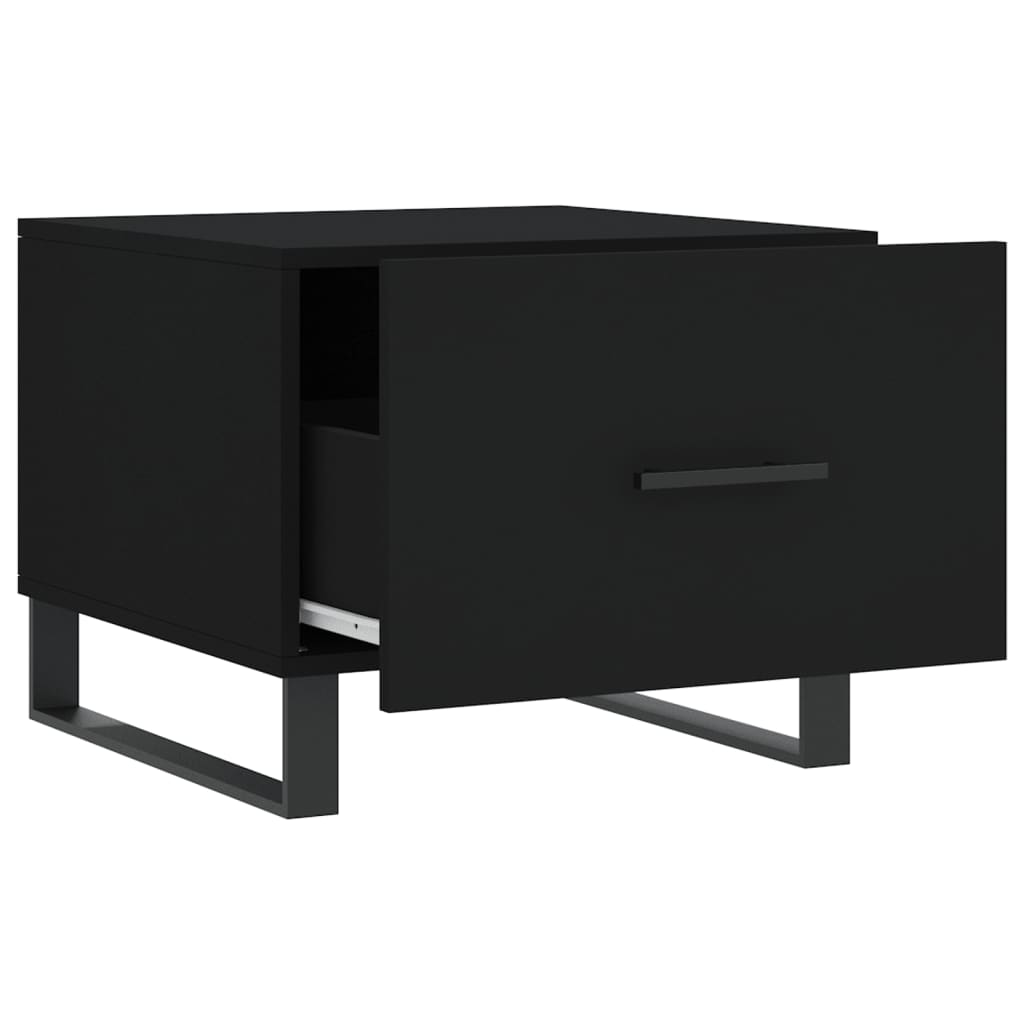 Stolići za kavu 2 kom crni 50x50x40 cm od konstruiranog drva
