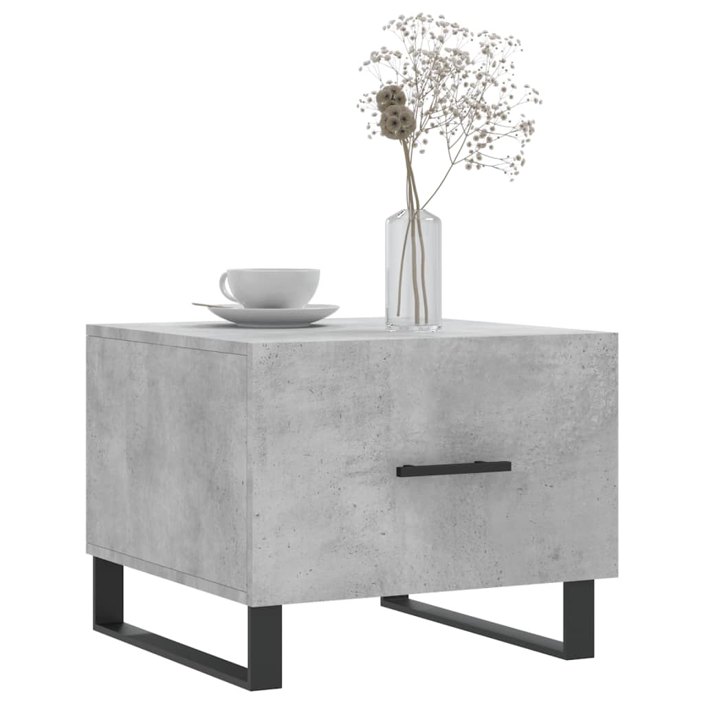 Stolići za kavu 2 kom Siva betona 50x50x40 cm konstruirano drvo