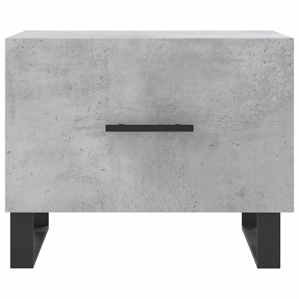 Stolići za kavu 2 kom Siva betona 50x50x40 cm konstruirano drvo