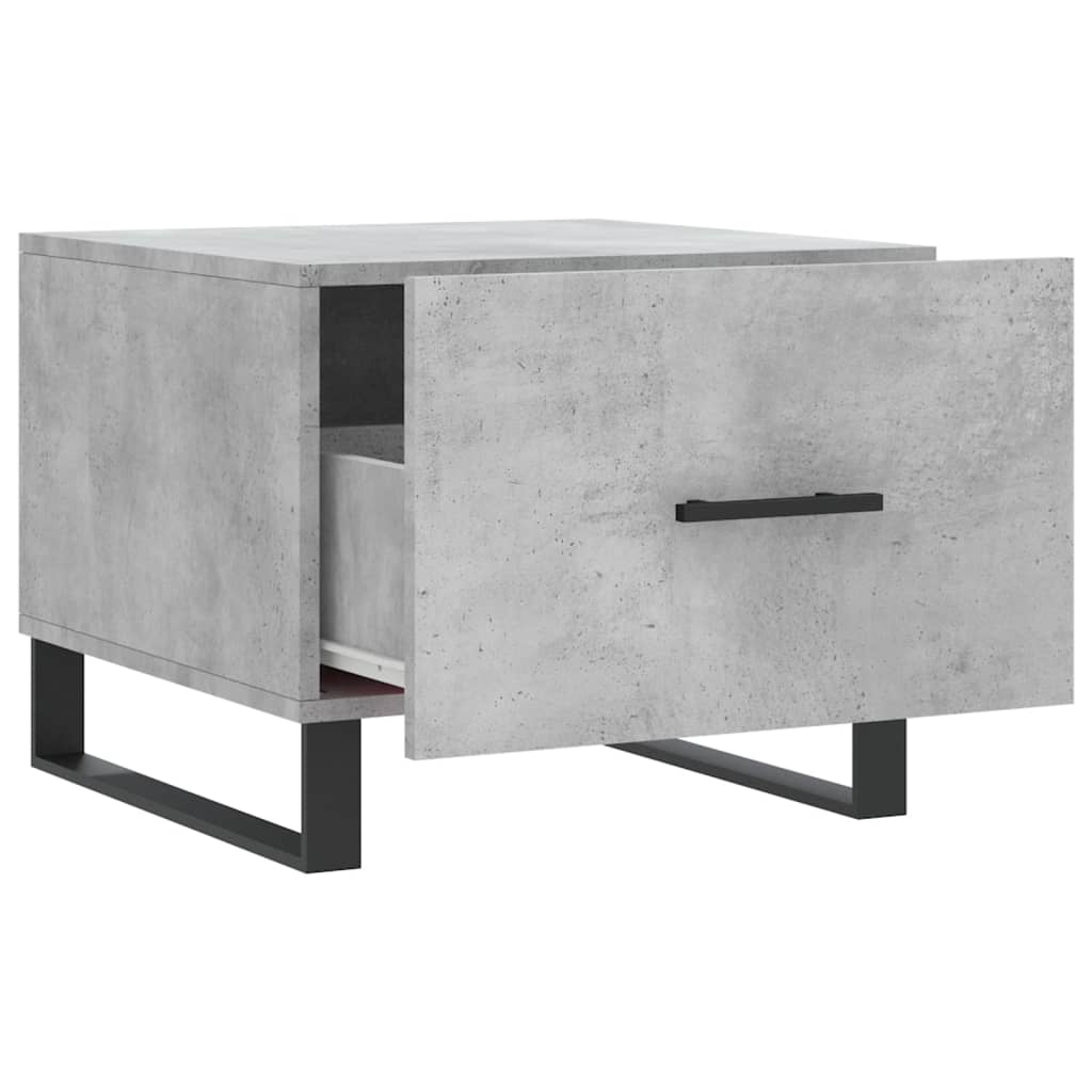 Stolići za kavu 2 kom Siva betona 50x50x40 cm konstruirano drvo