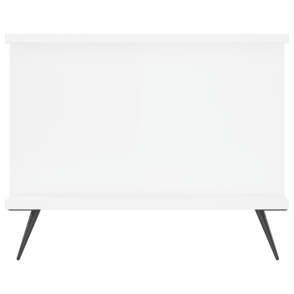 Stolić za kavu sjajni bijeli 90 x 50 x 40 cm konstruirano drvo
