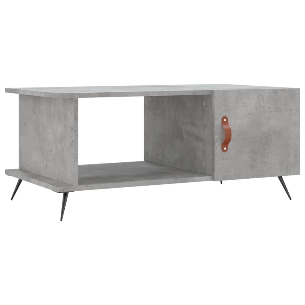Stolić za kavu boja betona 90 x 50 x 40 cm konstruirano drvo