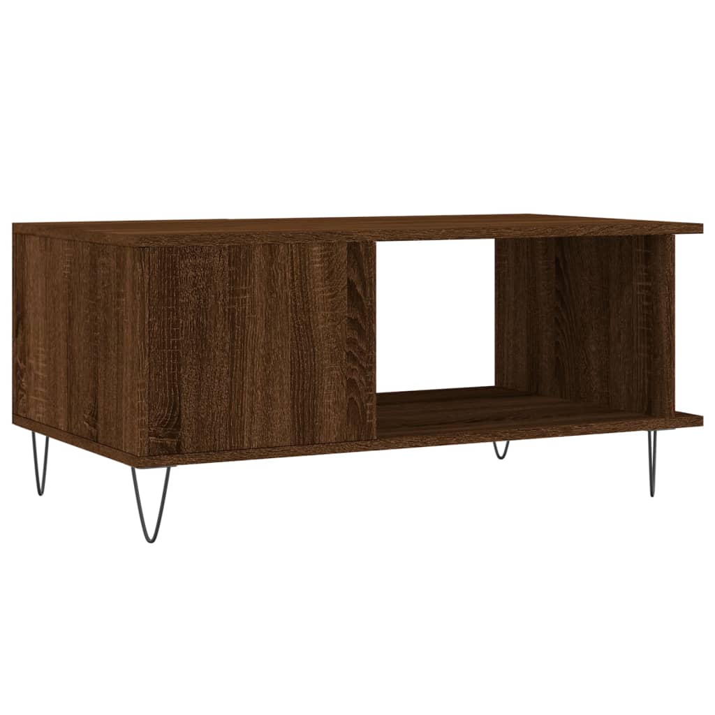 Stolić za kavu Smeđa hrasta 90x50x40 cm konstruirano drvo