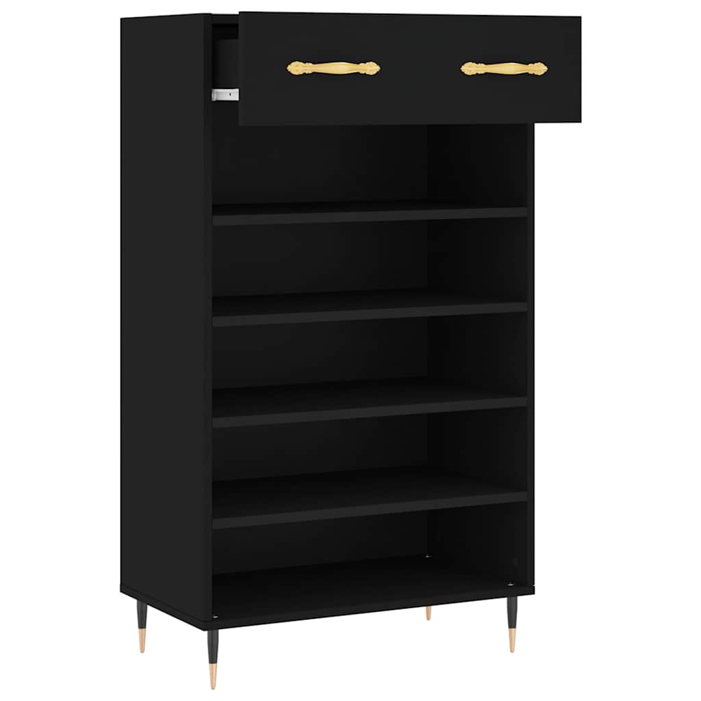 Ormarić za cipele crni 60 x 35 x 105 cm od konstruiranog drva