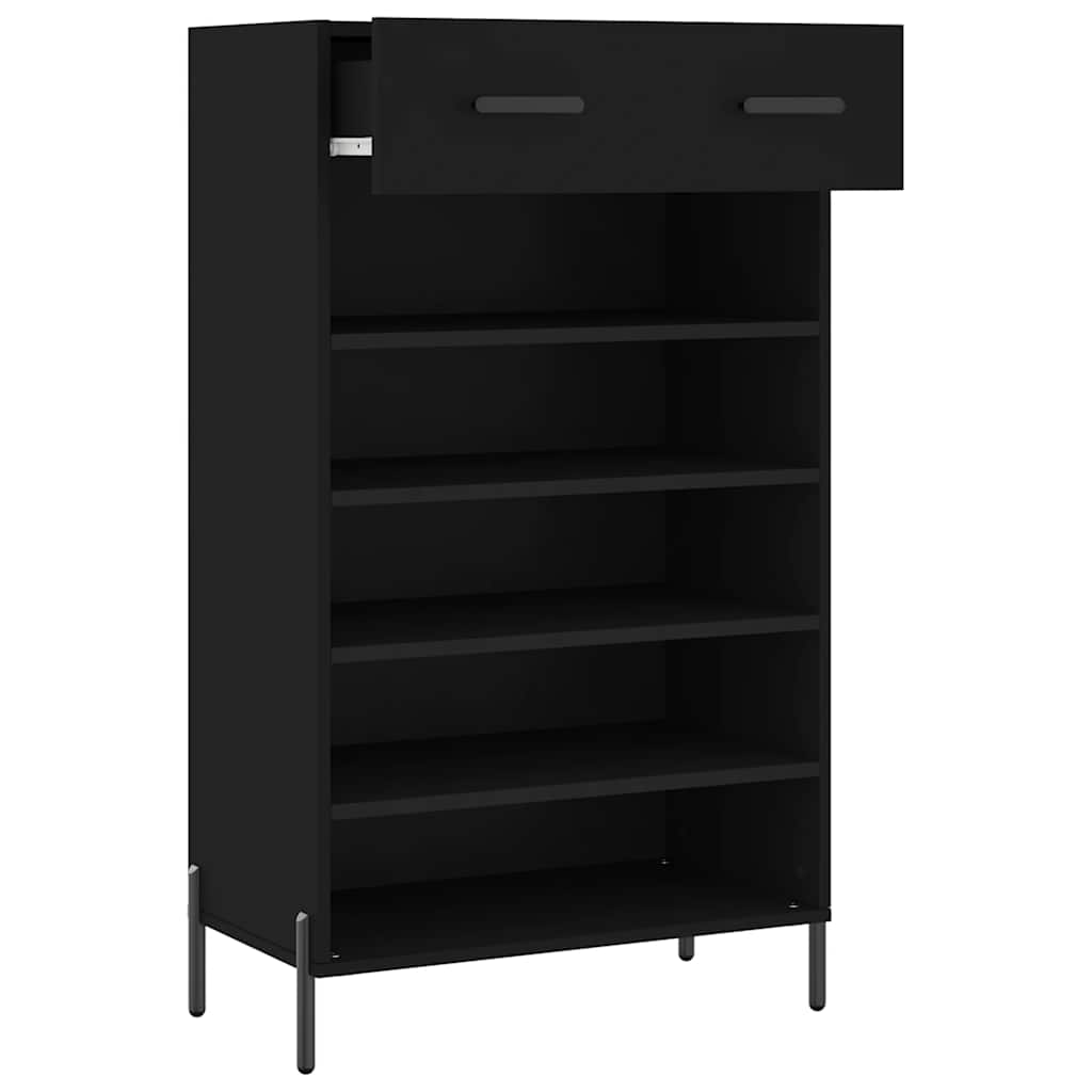 Ormarić za cipele crni 60 x 35 x 105 cm od konstruiranog drva