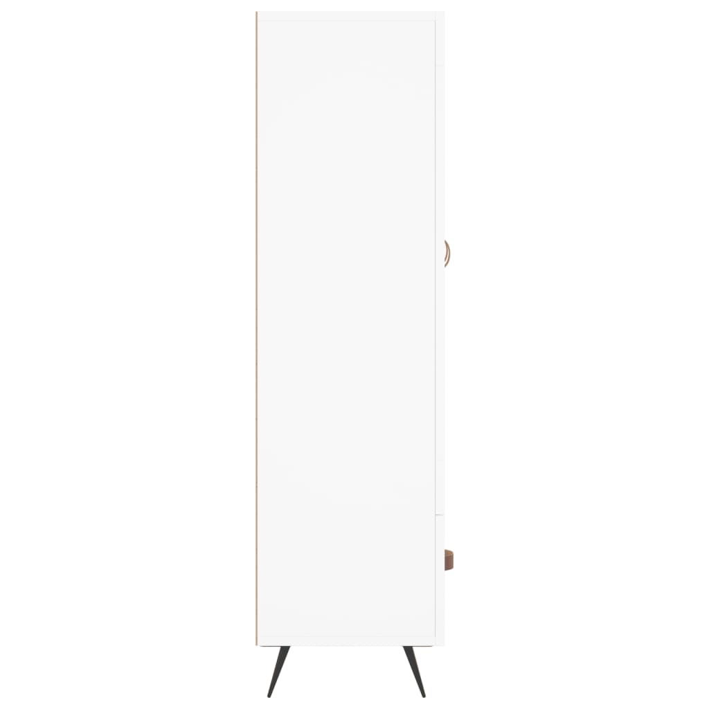 Visoka komoda bijela 69,5 x 31 x 115 cm od konstruiranog drva