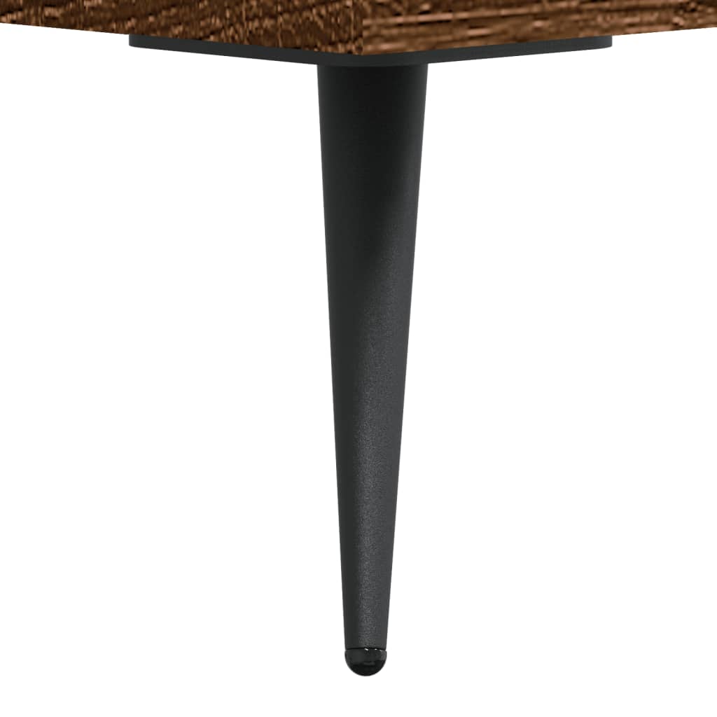 Visoka komoda smeđa boja hrasta 69,5x31x115cm konstruirano drvo