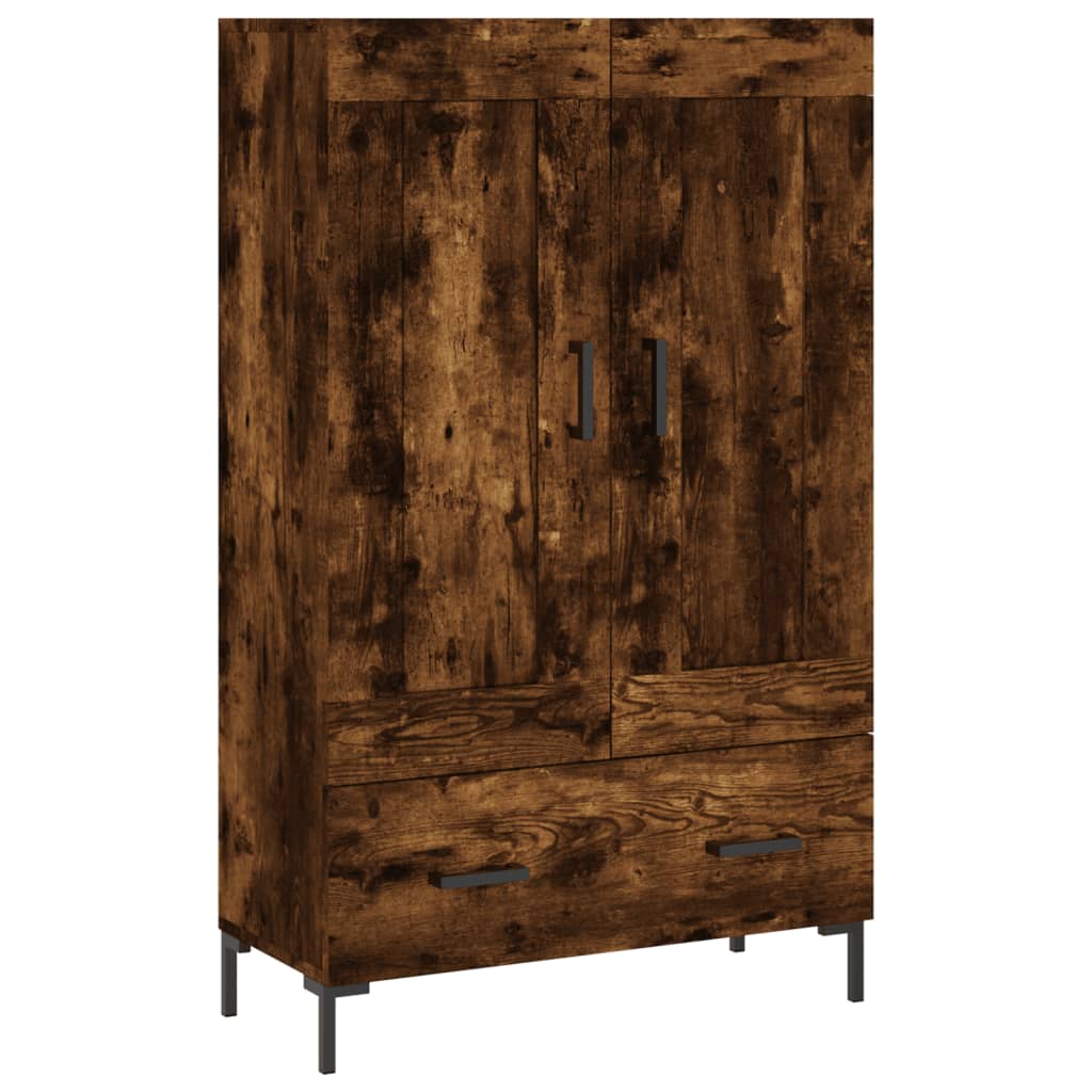 Visoka komoda boja hrasta 69,5 x 31 x 115 cm konstruirano drvo