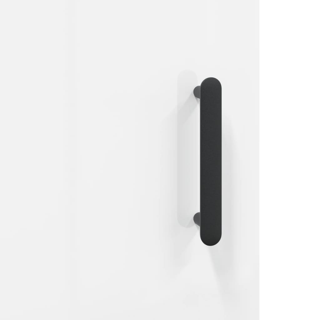 Visoka komoda sjajna bijela 69,5x31x115 cm konstruirano drvo