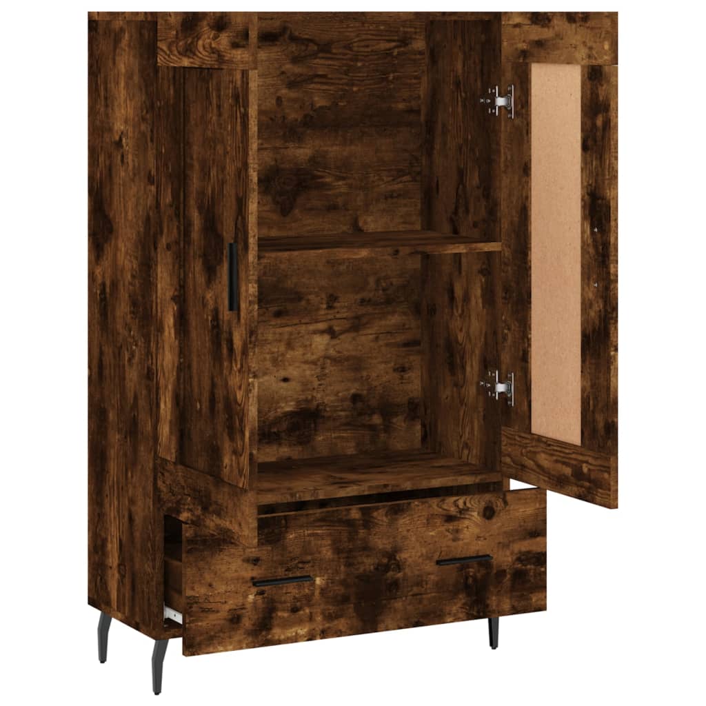 Visoka komoda boja hrasta 69,5 x 31 x 115 cm konstruirano drvo