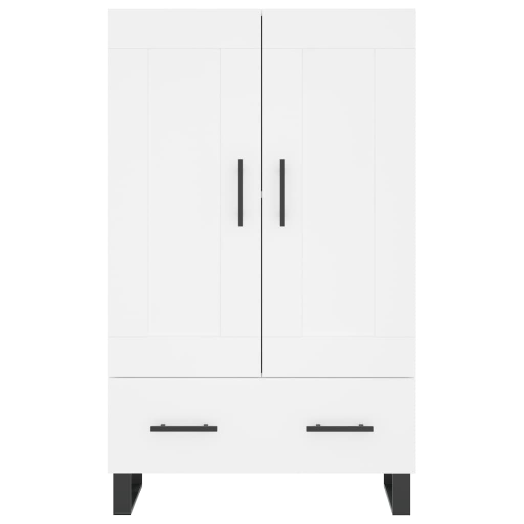 Visoka komoda bijela 69,5 x 31 x 115 cm od konstruiranog drva