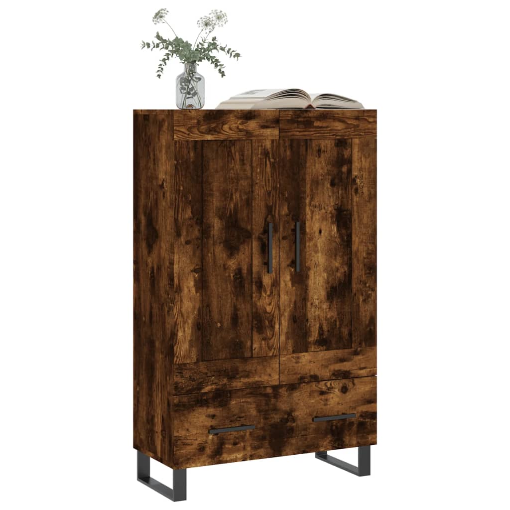 Visoka komoda boja hrasta 69,5 x 31 x 115 cm konstruirano drvo