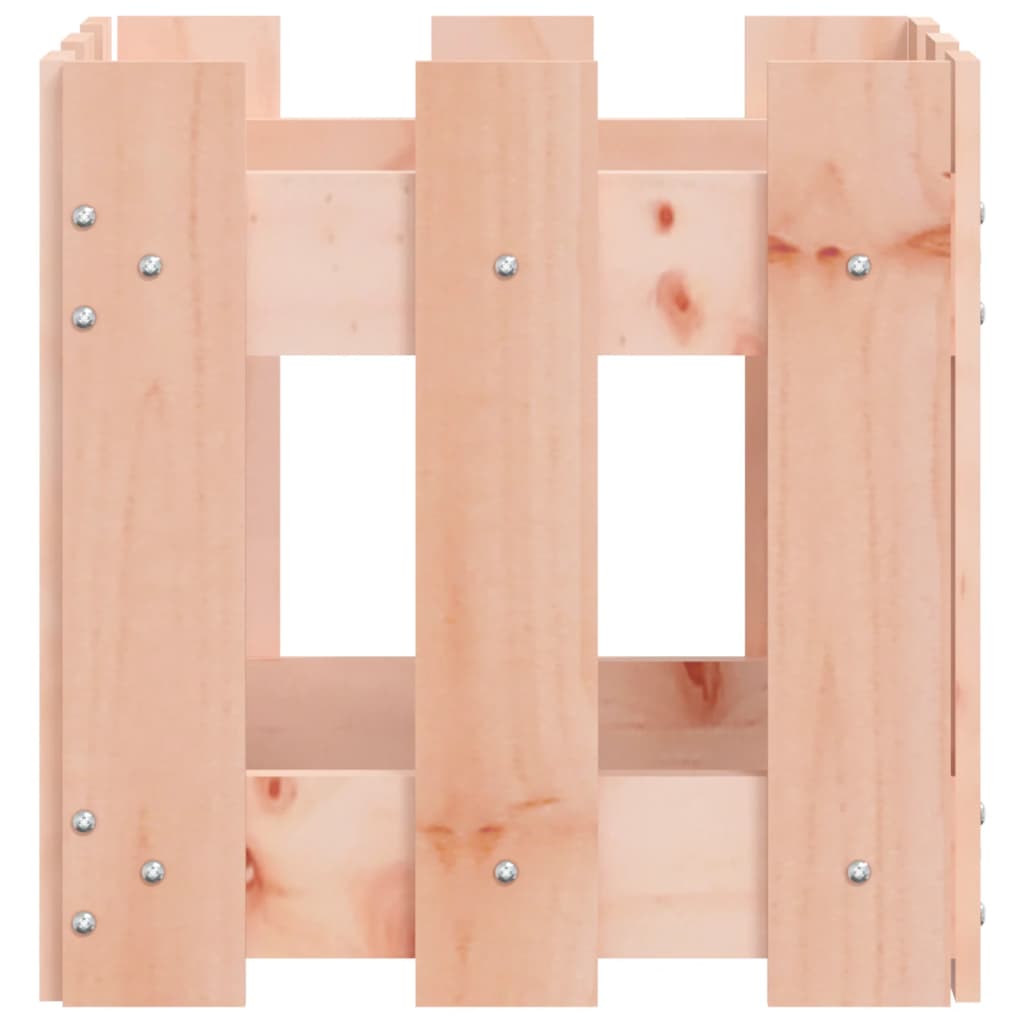 Vrtna sadilica s izgledom ograde 30x30x30 cm masivna duglazije