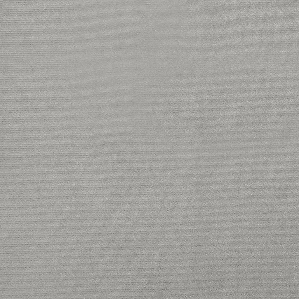 Zaobljena stolica svjetlosiva baršunasta