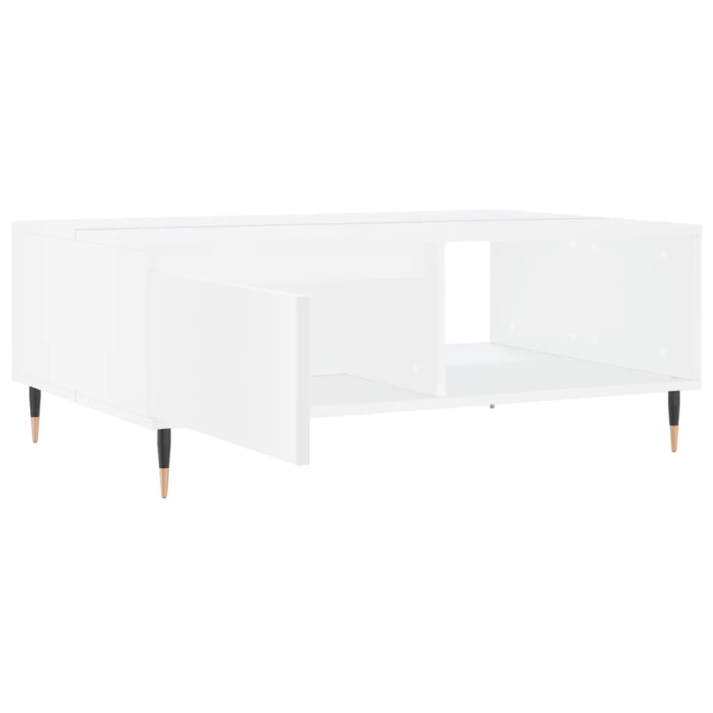 Stolić za kavu bijeli 90 x 60 x 35 cm od konstruiranog drva