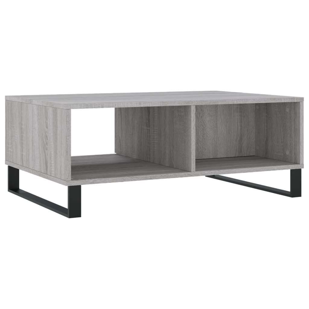 Stolić za kavu siva boja hrasta 90x60x35 cm konstruirano drvo