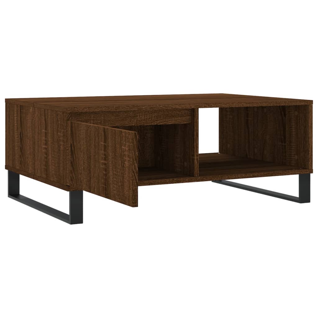 Stolić za kavu smeđa boja hrasta 90x60x35 cm konstruirano drvo