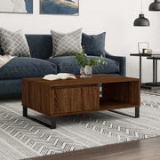 Stolić za kavu smeđa boja hrasta 90x60x35 cm konstruirano drvo
