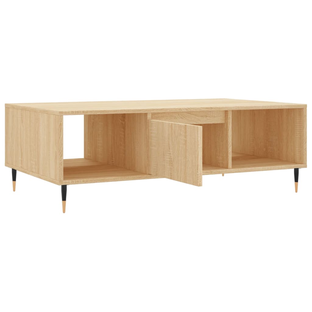 Stolić za kavu boja hrasta 104 x 60 x 35 cm konstruirano drvo