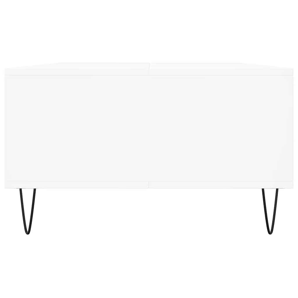 Stolić za kavu bijeli 104 x 60 x 35 cm od konstruiranog drva