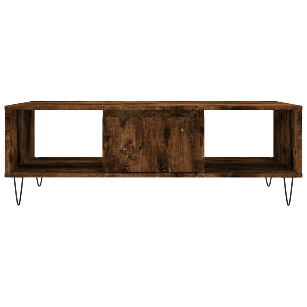 Stolić za kavu boja hrasta 104 x 60 x 35 cm konstruirano drvo