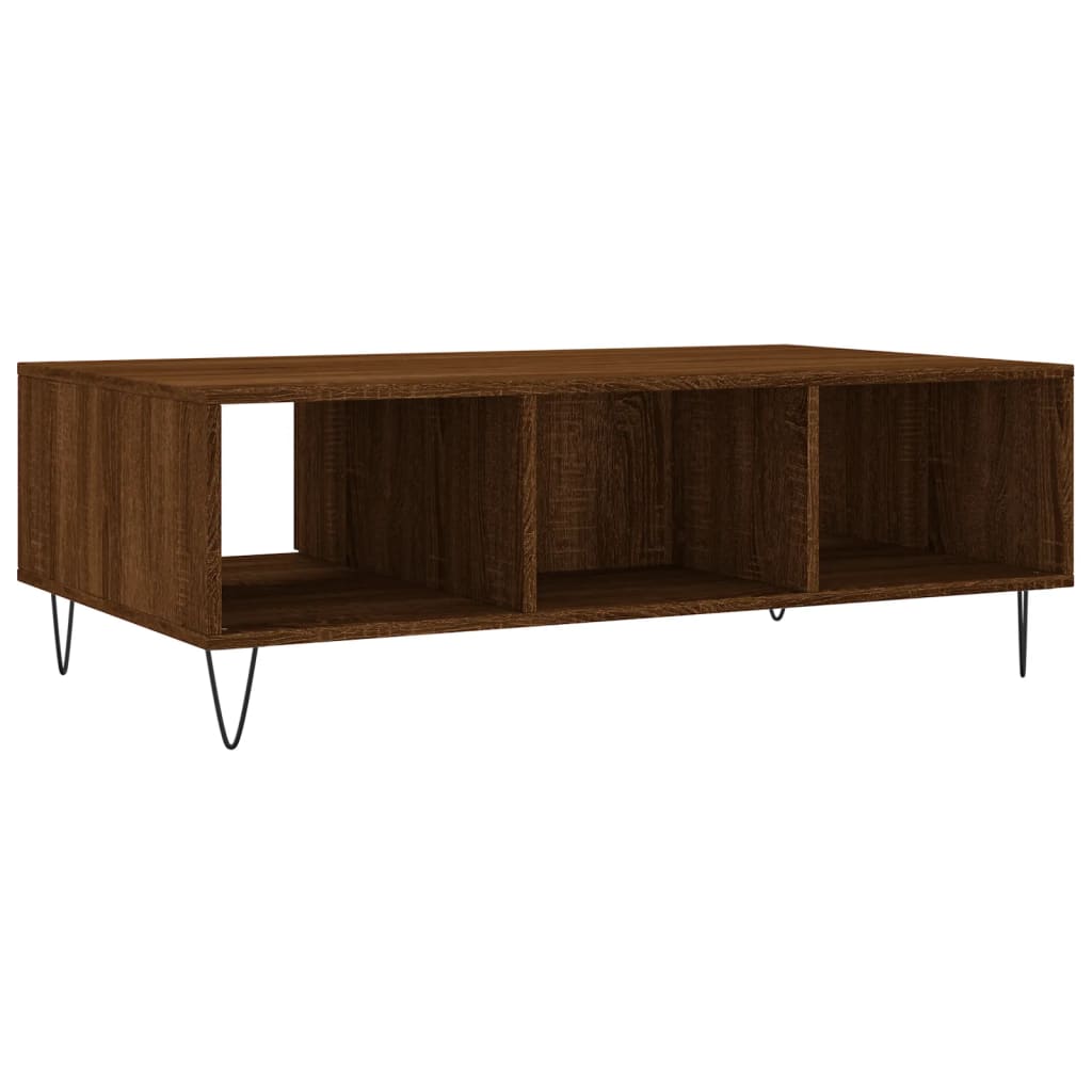 Stolić za kavu boja hrasta 104 x 60 x 35 cm konstruirano drvo