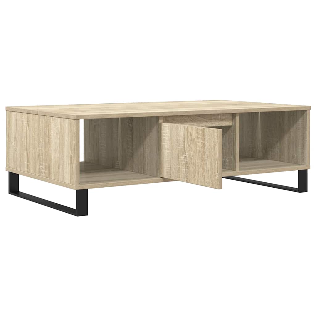 Stolić za kavu boja hrasta 104 x 60 x 35 cm konstruirano drvo