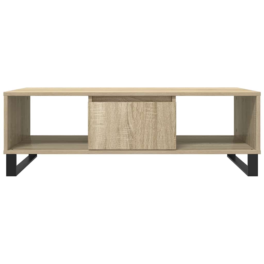 Stolić za kavu boja hrasta 104 x 60 x 35 cm konstruirano drvo Smeđa