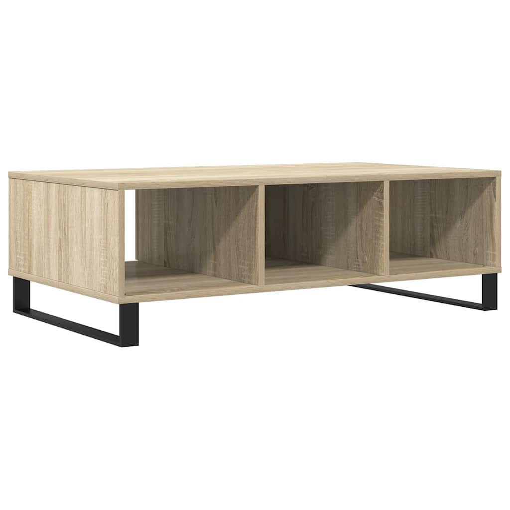 Stolić za kavu boja hrasta 104 x 60 x 35 cm konstruirano drvo Smeđa