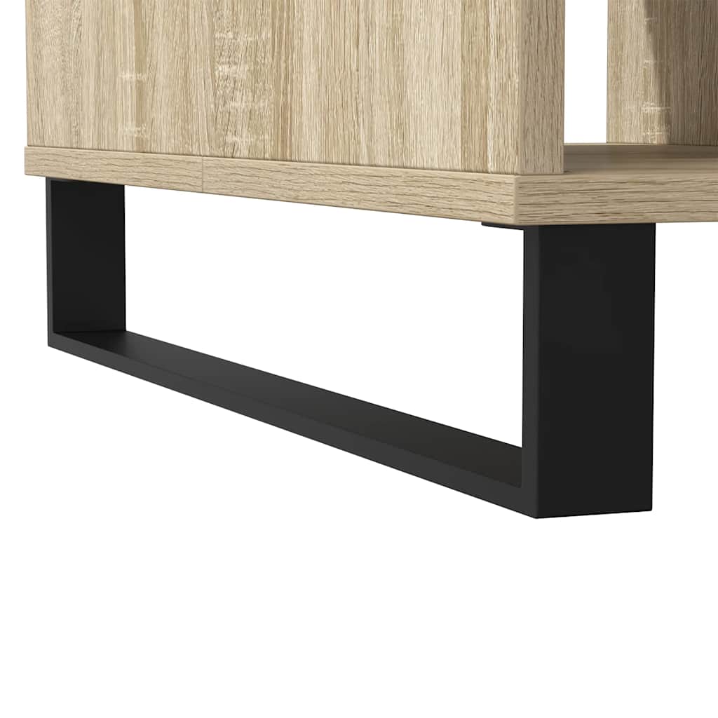 Stolić za kavu boja hrasta 104 x 60 x 35 cm konstruirano drvo Smeđa