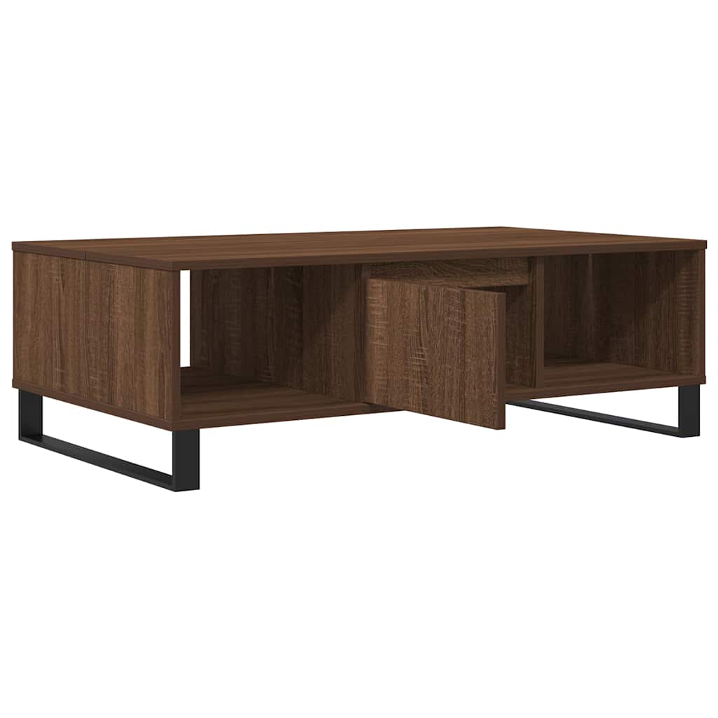 Stolić za kavu boja hrasta 104 x 60 x 35 cm konstruirano drvo