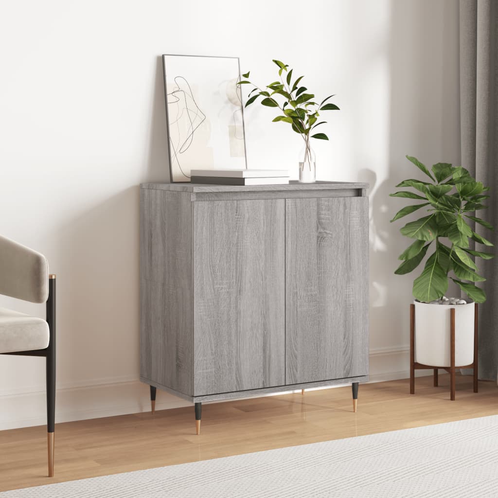 Komoda sivog hrasta sonome 60x35x70 cm od konstruiranog drva
