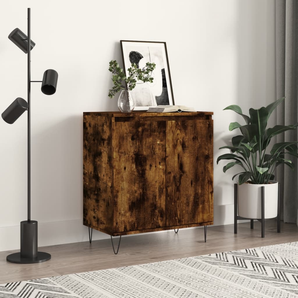 Komoda boja dimljenog hrasta 60 x 35 x 70 cm konstruirano drvo