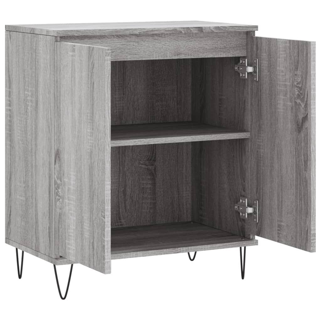 Komoda sivog hrasta sonome 60x35x70 cm od konstruiranog drva