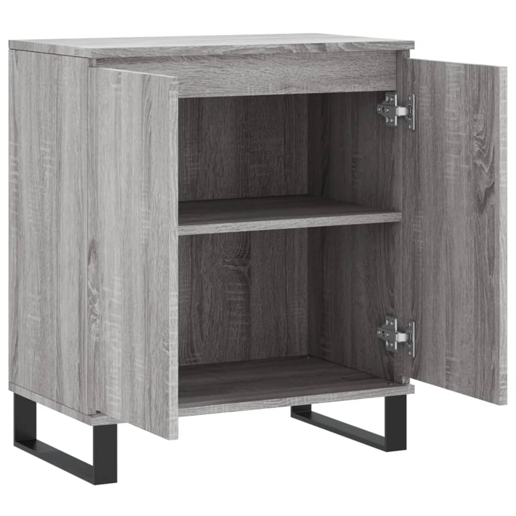 Komoda sivog hrasta sonome 60x35x70 cm od konstruiranog drva