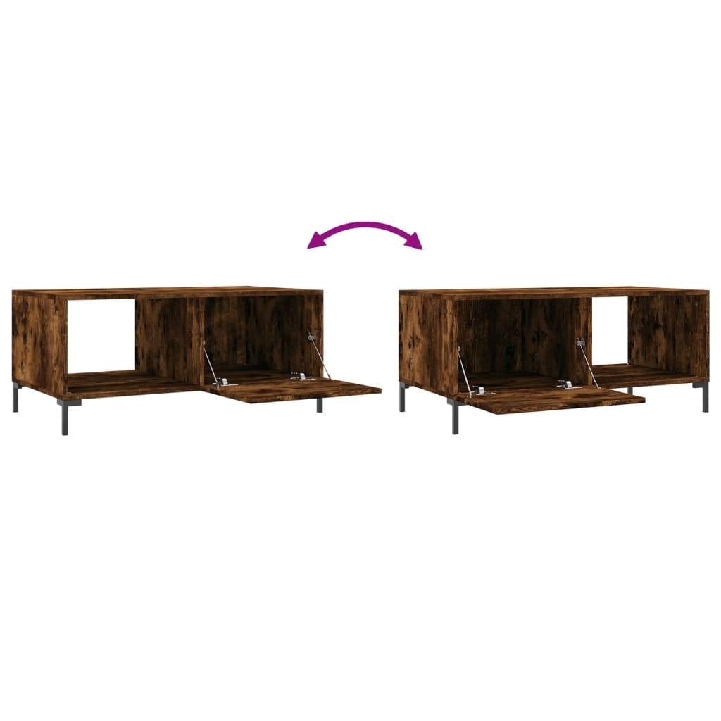 Stolić za kavu boja hrasta 90x50x40 cm konstruirano drvo