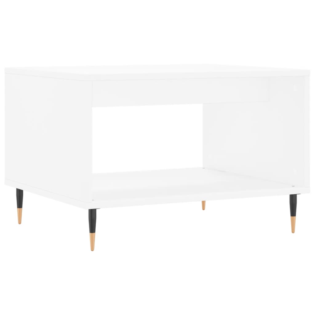 Stolić za kavu bijeli 60 x 50 x 40 cm od konstruiranog drva