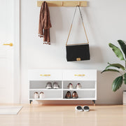Klupa za cipele bijela 102 x 35 x 55 cm od konstruiranog drva
