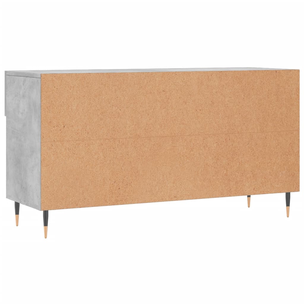 Klupa za cipele siva boja betona 102x35x55 cm konstruirano drvo