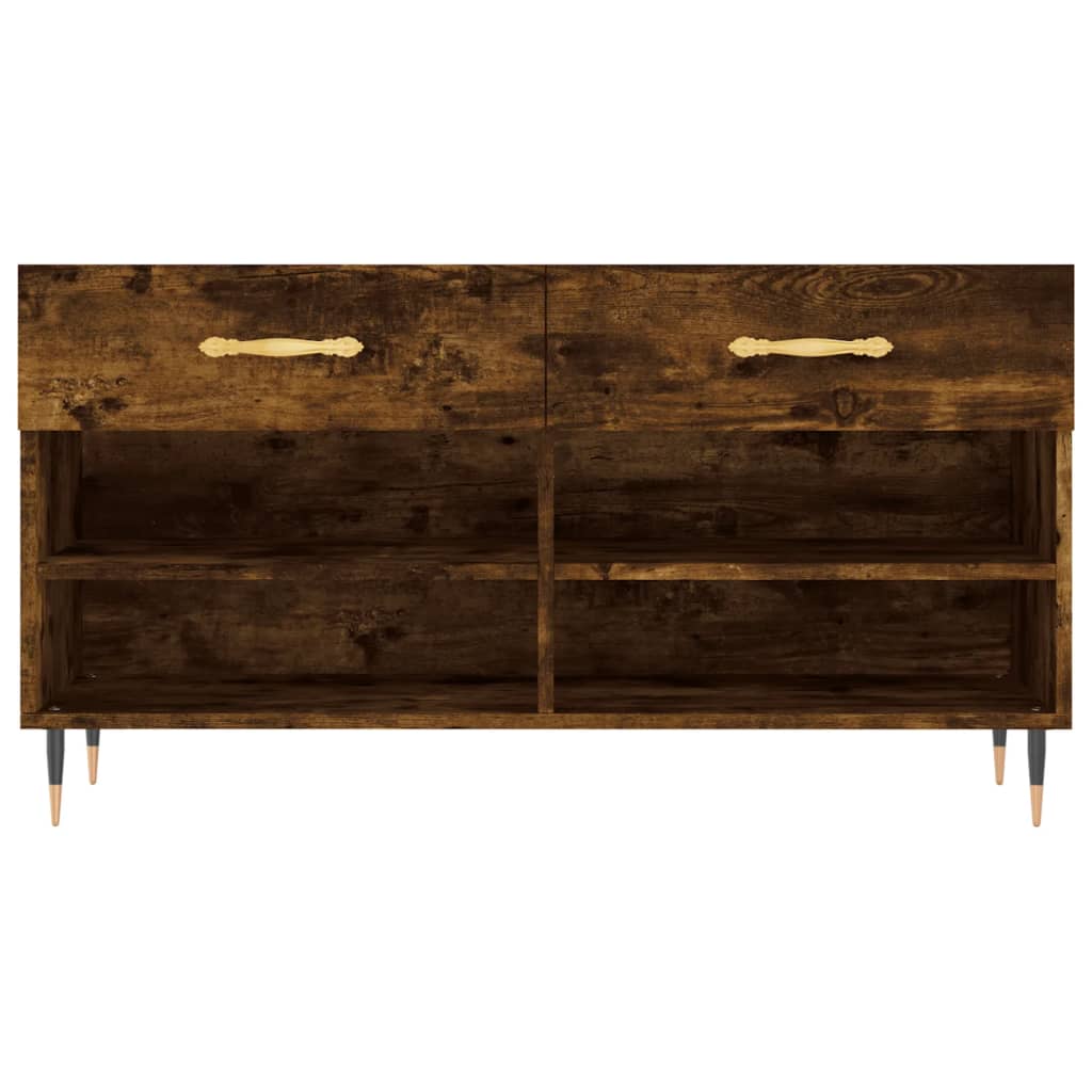 Klupa za cipele boja hrasta 102 x 35 x 55 cm konstruirano drvo